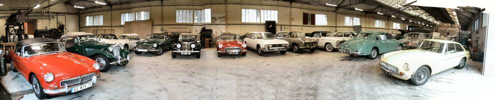 des Mg's, mais aussi quelques Peugeot